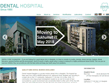 Tablet Screenshot of dentalhospitalbangkok.com